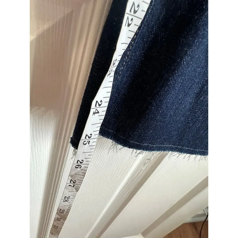 J.Crew 9" demi-boot crop jean in Dark Worn wash Sz 29 GREAT Condition! - Picture 5 of 8